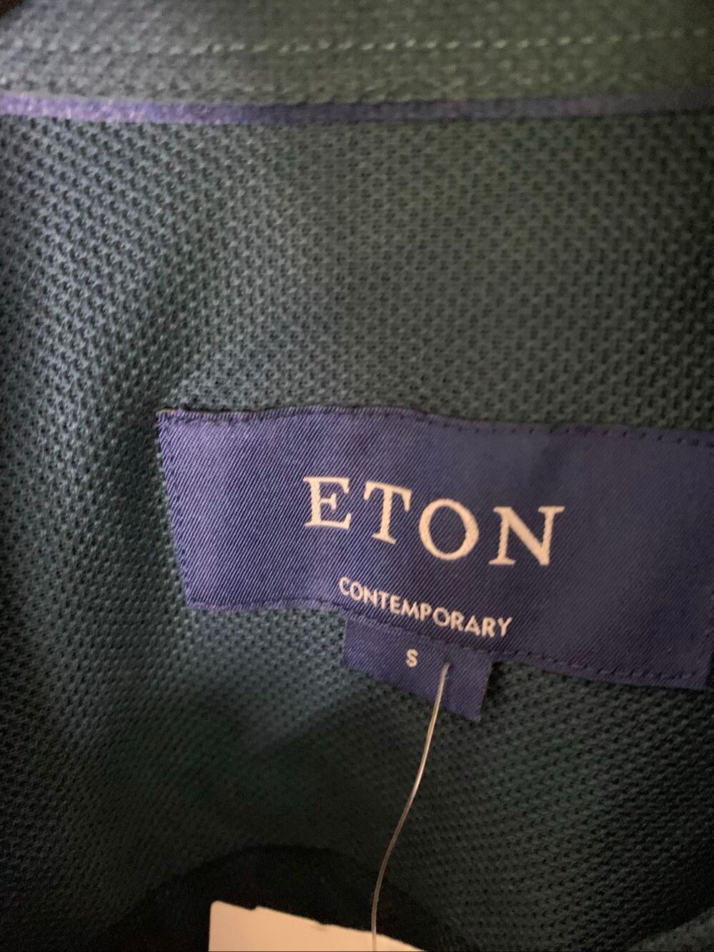 Eton 100% cotton contemporary polo men's size small NEW WITH TAGS - Picture 3 of 5